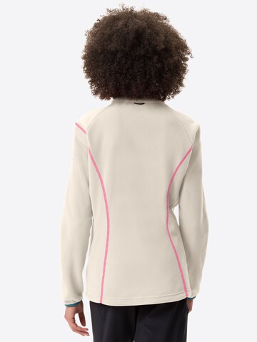 VAUDE Athletic Fleece Jacket 'Rosemoor' in Beige