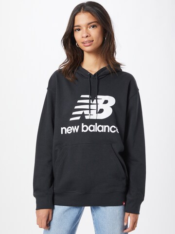 new balance Sweatshirt in Zwart: voorkant