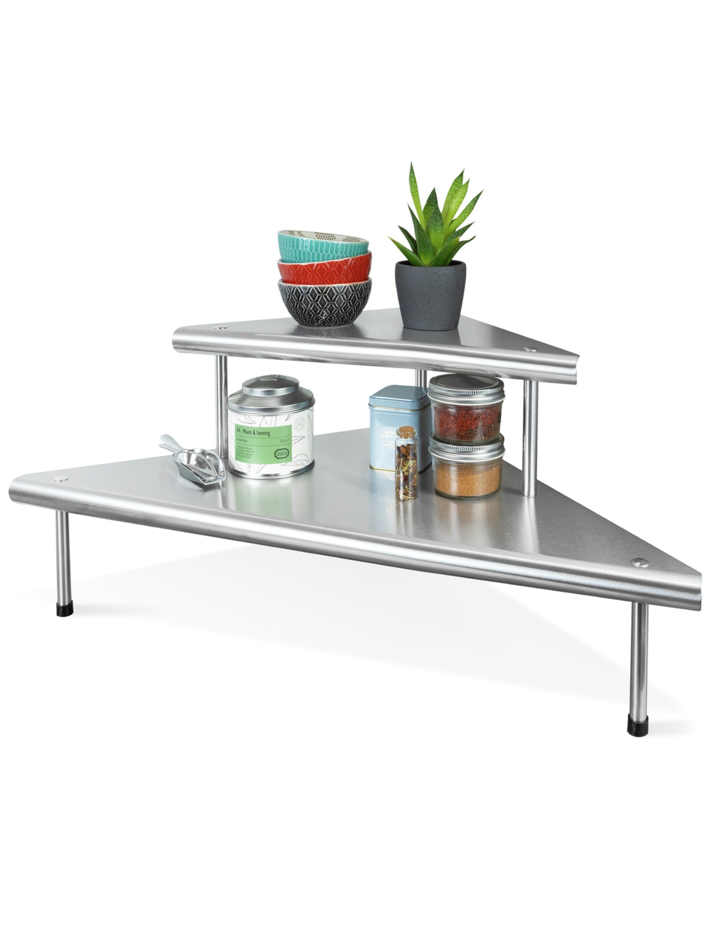Wenko Shelf 'Massivo' in Silver