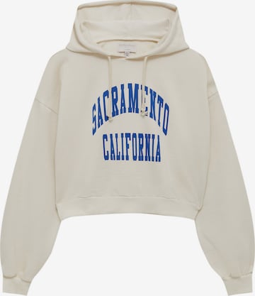 Pull&Bear Sweatshirt in Beige: predná strana