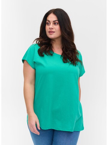 Zizzi - Camisa 'Katja' em verde: frente