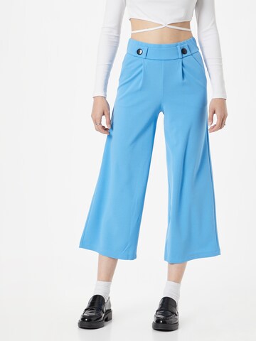 JDY Wide leg Pleat-Front Pants 'GEGGO' in Blue: front