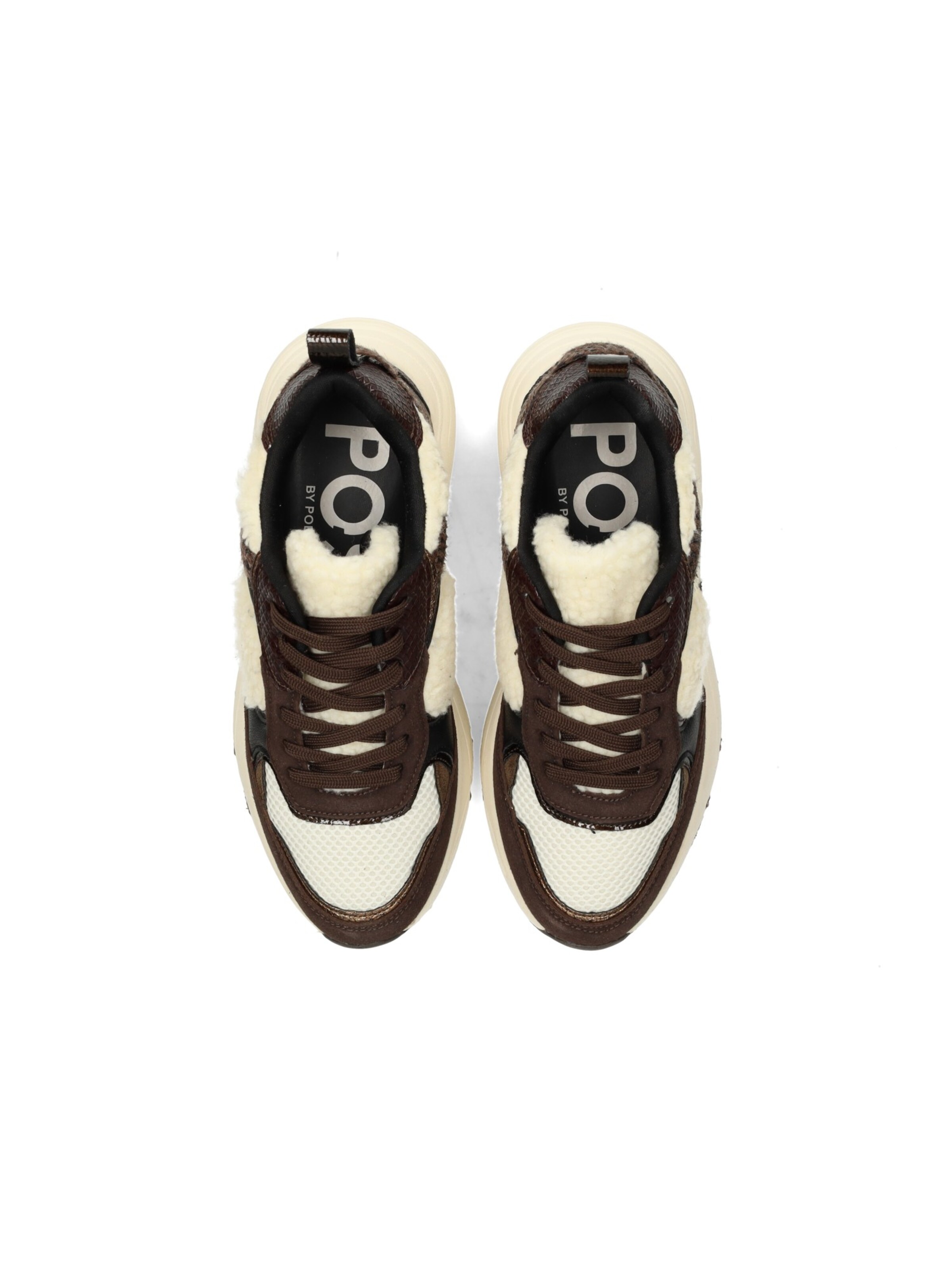 POSH by Poelman Sneakers laag 'Caro' in Bruin
