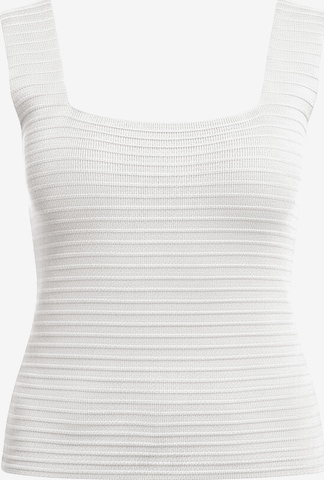 Imily Bela - Top de punto en blanco: frente