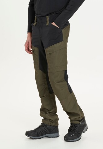 Whistler Regular Outdoor Pants 'ROMNING' in Green: front