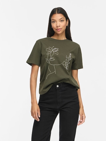 T-shirt 'VISybil' VILA en vert : devant