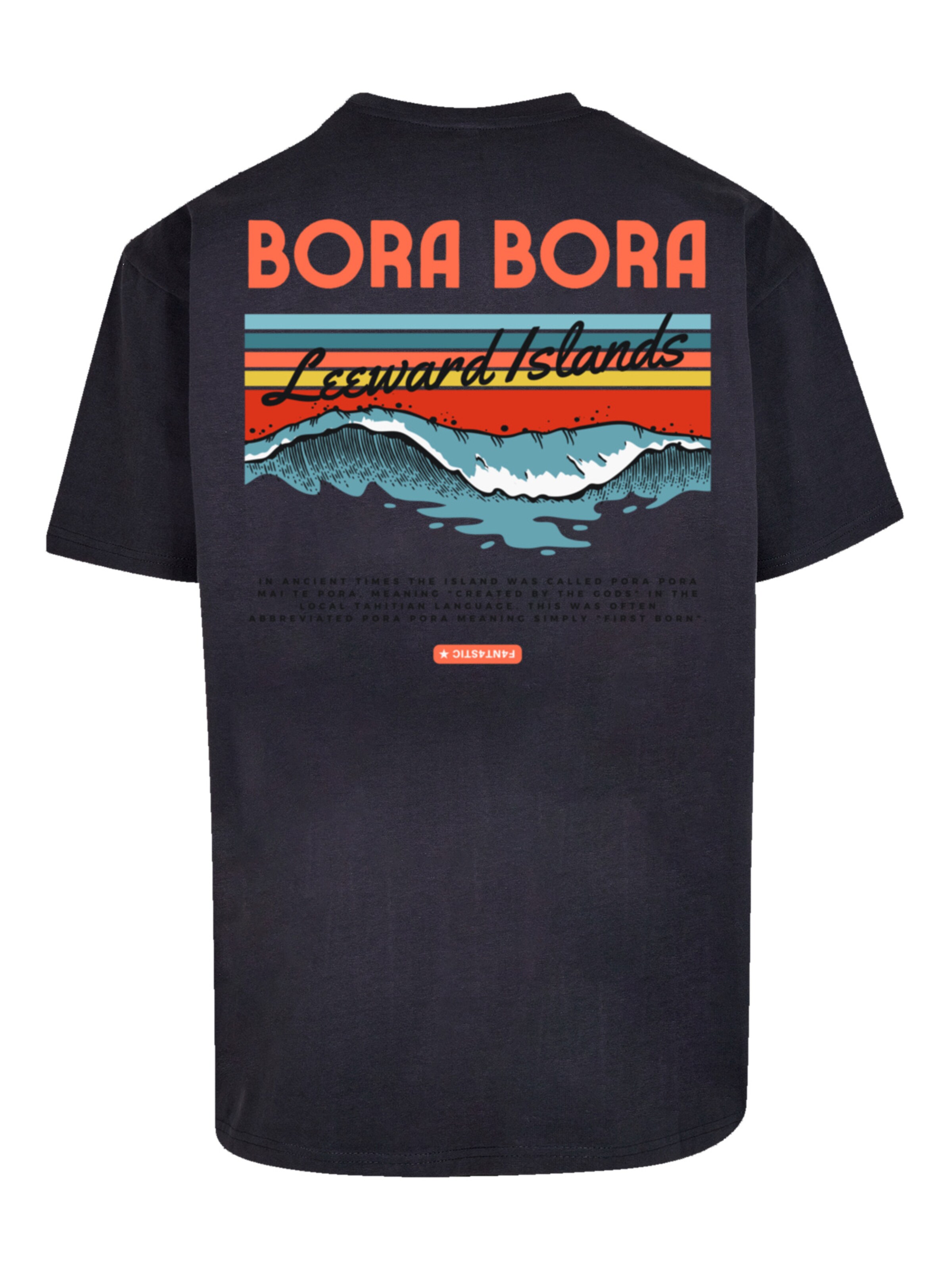 T-Shirt 'Bora Bora Leewards Island' F4NT4STIC en bleu