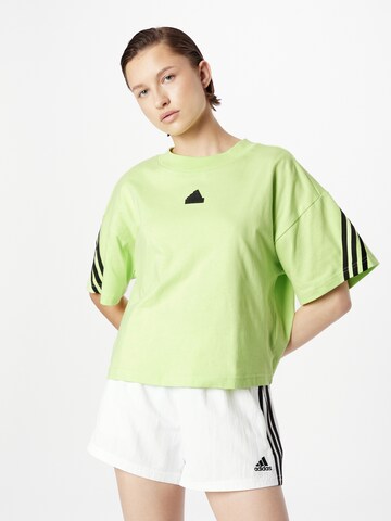 Tricou funcțional 'Future Icons 3-Stripes' de la ADIDAS SPORTSWEAR pe verde: față