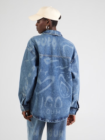 HUGO Prechodná bunda 'Garesa_4_B' - Modrá