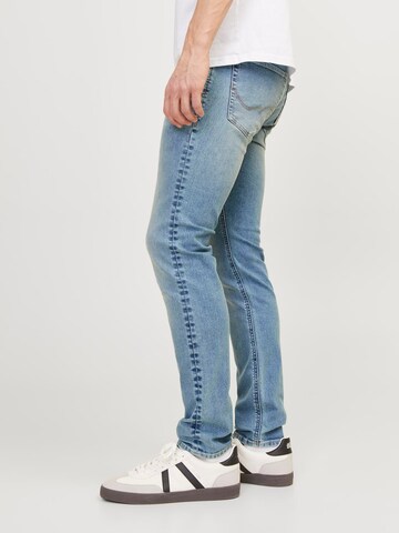 JACK & JONES Slimfit Jeans 'LIAM ORIGINAL SQ 001' in Blau