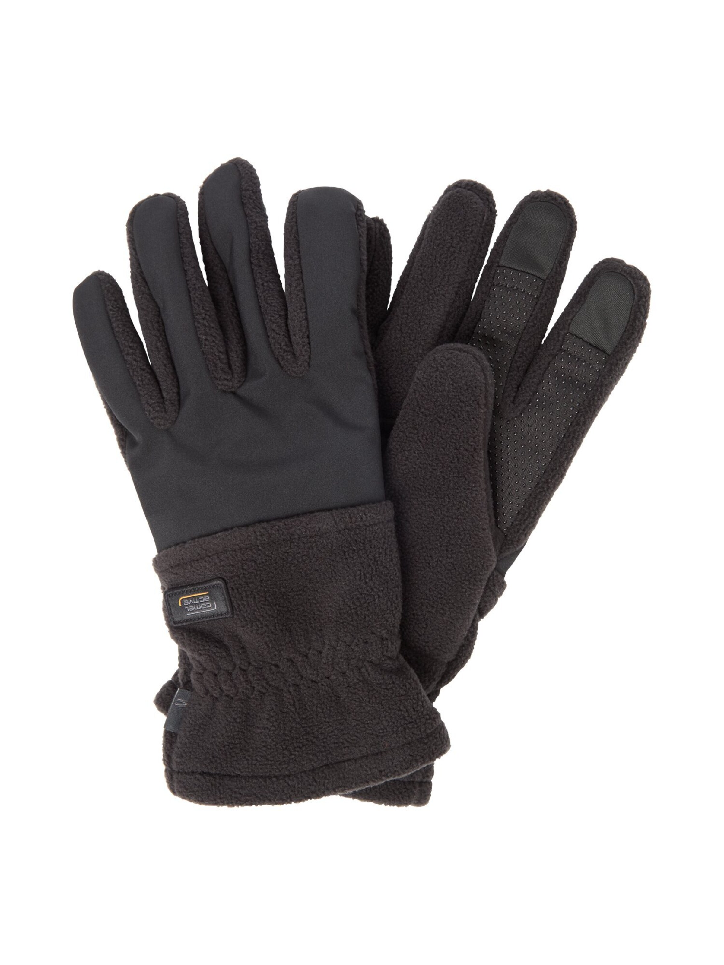 CAMEL ACTIVE Full Finger Gloves in Black: front