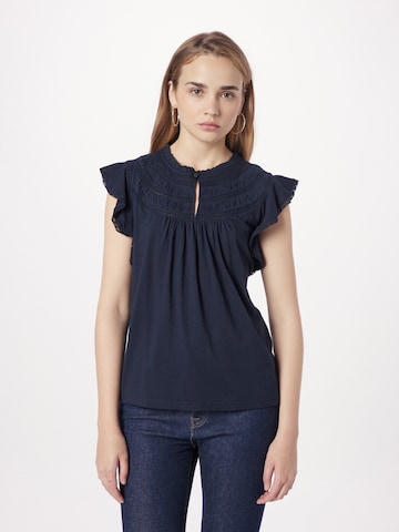 Lauren Ralph Lauren Blouse 'ISALOAH' in Blauw: voorkant