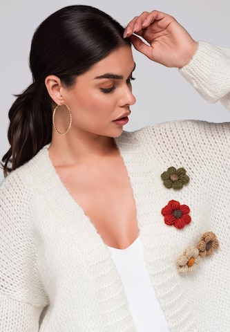 Ombre Gebreid vest in Beige