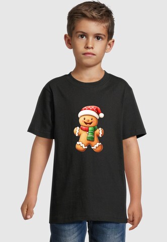 Merchcode T-Shirt 'Christmas Ginger' in Schwarz: Vorderseite