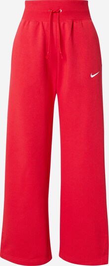 NIKE Pantalon 'Phoenix Fleece' en rouge / blanc, Vue avec produit