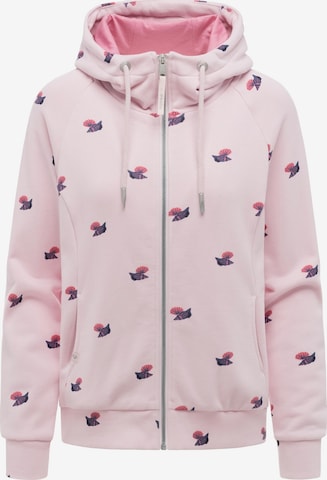 Giacca di felpa 'Fllawia Shells' di Ragwear in rosa: frontale