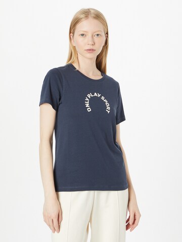 ONLY PLAY Functioneel shirt 'REETA' in Blauw: voorkant