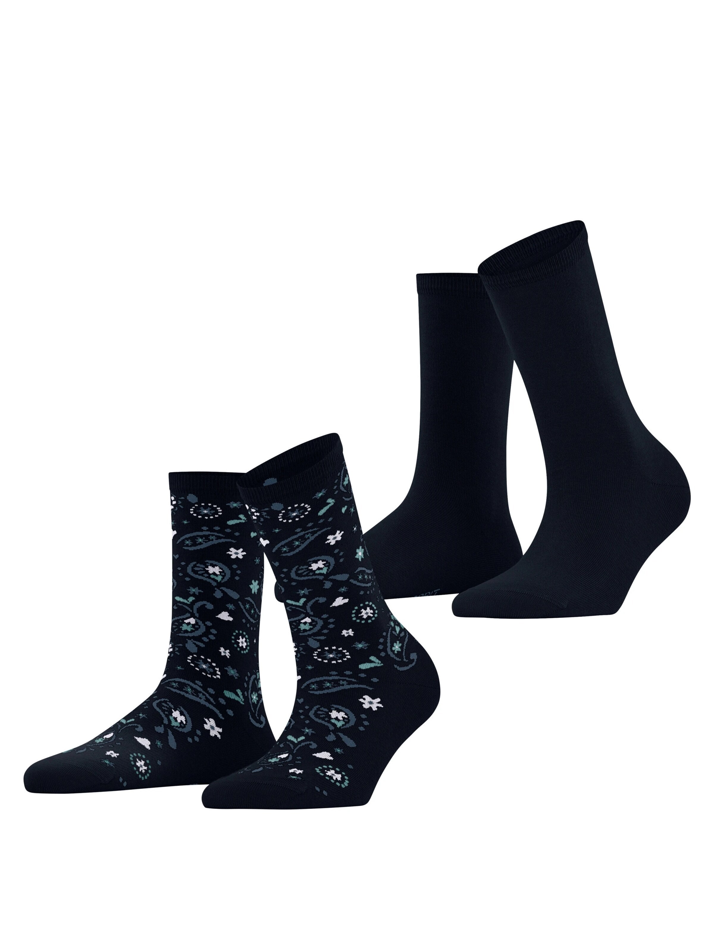ESPRIT Socken 'Soft Paiyley 2-Pack'‌‌‌ in Blau: Vorderseite