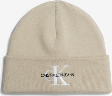 Calvin Klein Jeans Cap in Beige: front