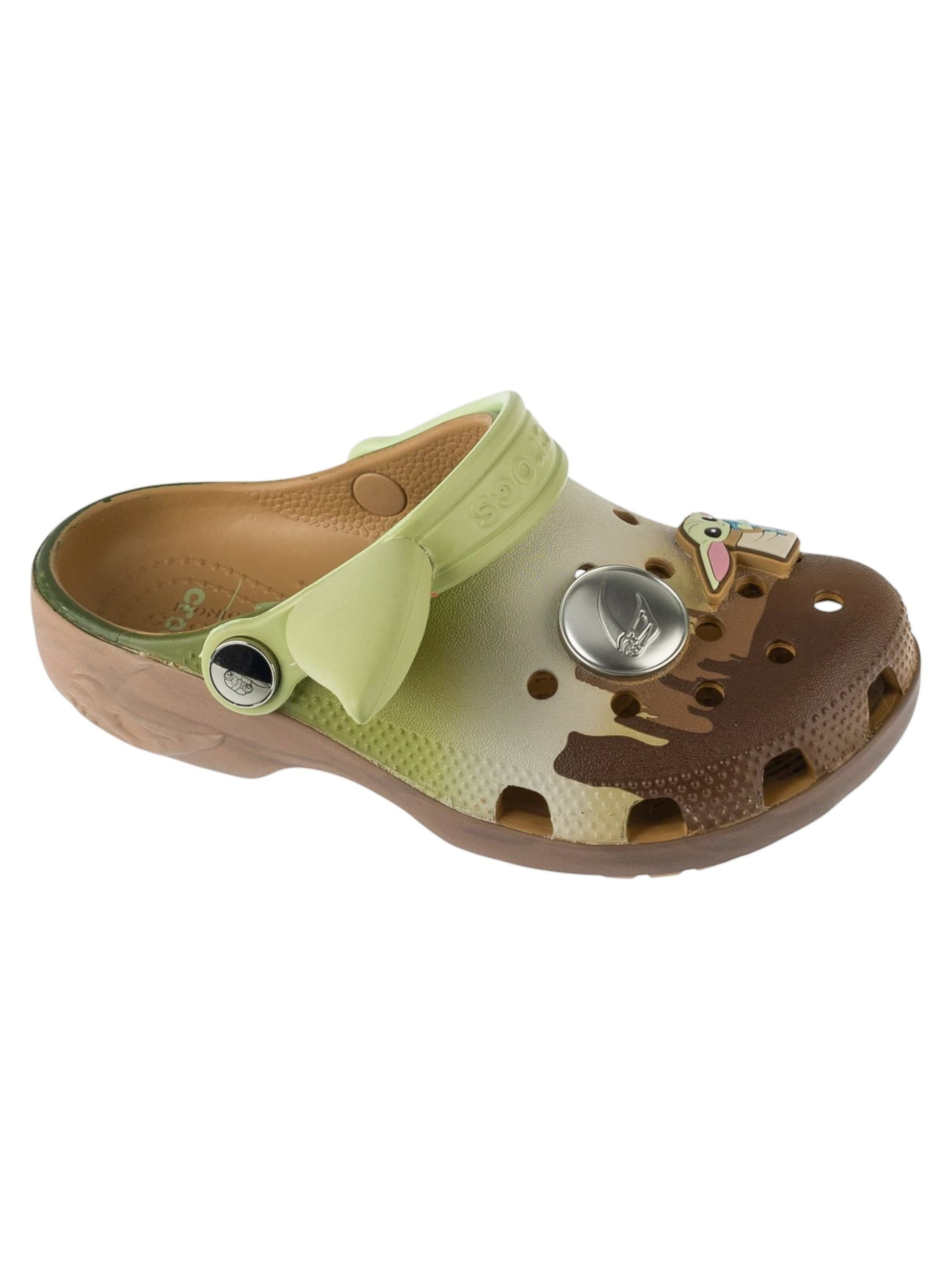 Crocs Sandalen 'Crocs Star Wars Grogu K' in Groen: voorkant