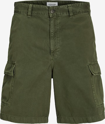 JACK & JONES Широка кройка Карго панталон 'JPSTKarl Avery' в зелено: отпред