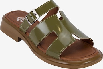 Desa - Zapatos abiertos en verde: frente