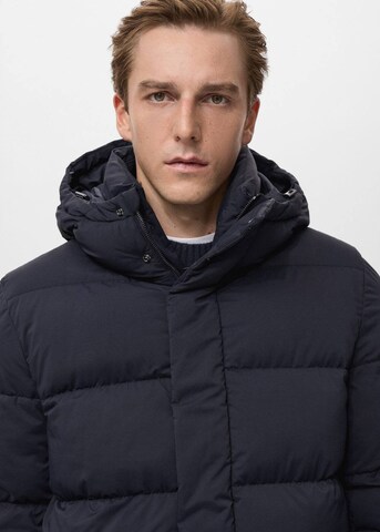 MANGO MAN Winter Coat 'Hans' in Blue