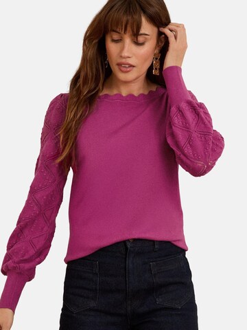 love & roses Pulóver - lila: elől