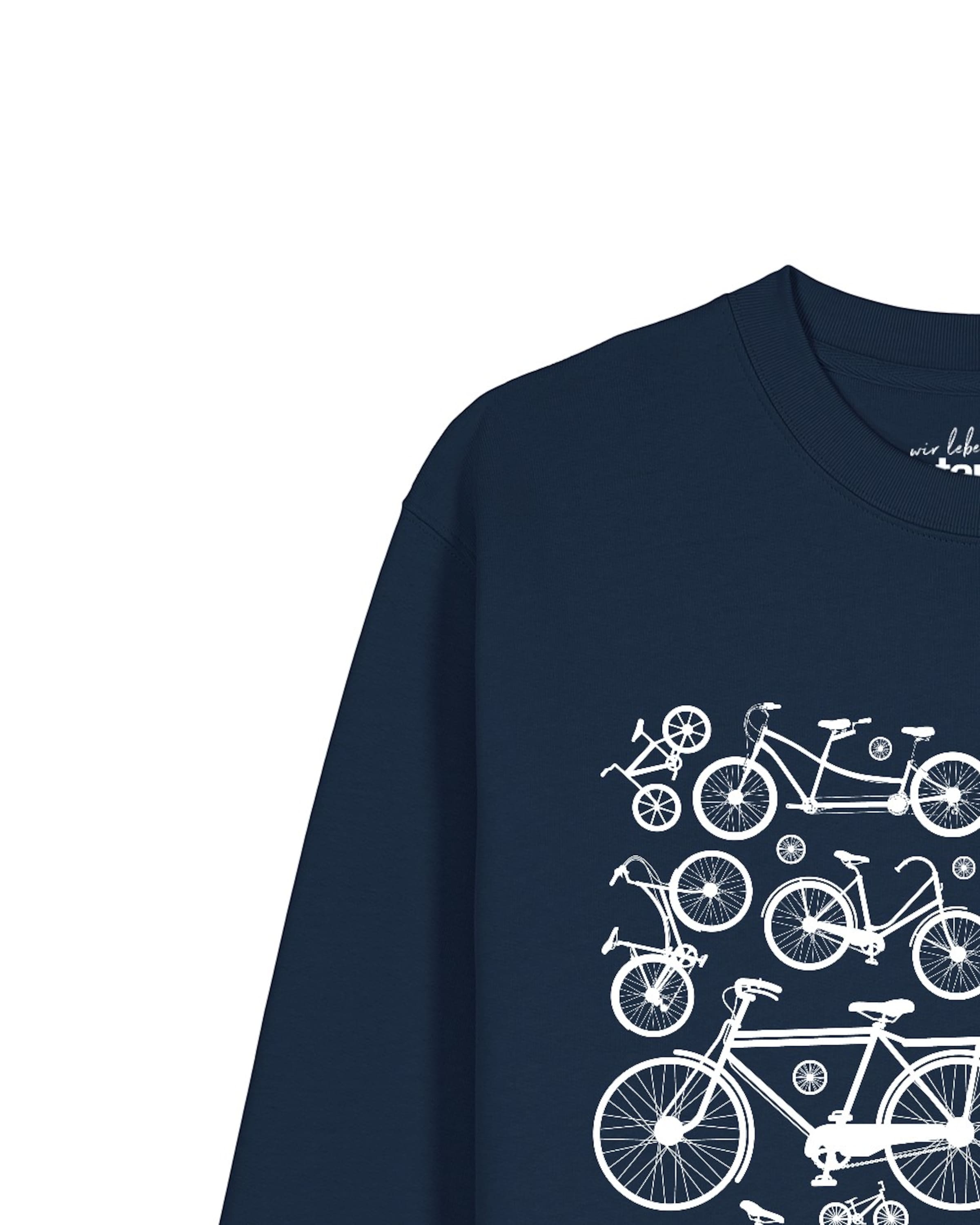Watapparel Sweatshirt 'Fahrräder' in Blauw