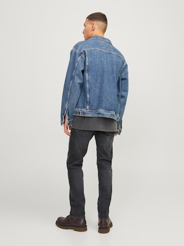 JACK & JONES Slimfit Jeans 'Mike' in Zwart