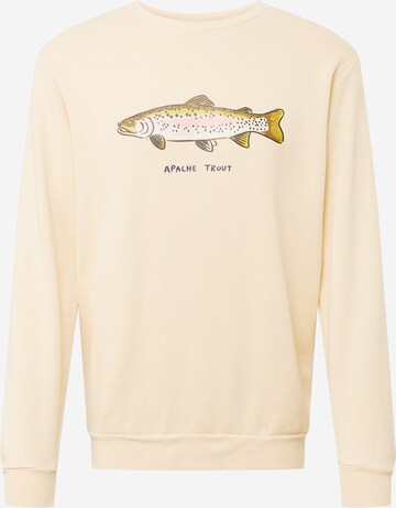 Shiwi Sweatshirt 'Go Fish' in Beige: front