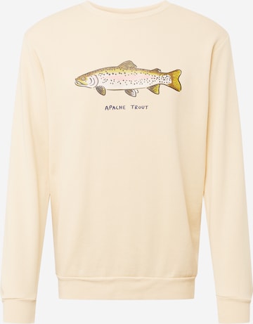 Shiwi - Sudadera 'Go Fish' en beige: frente