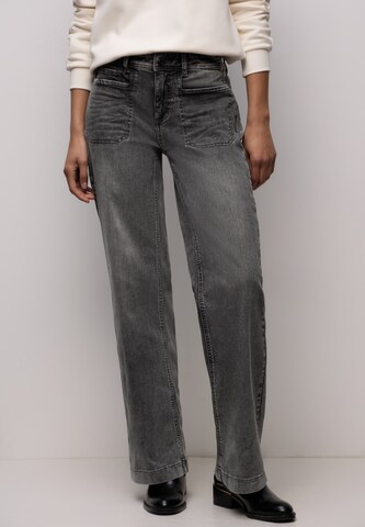 STREET ONE Wide Leg Jeans in Grau: Vorderseite