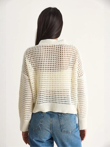 Pull-over Bianco Lucci en blanc