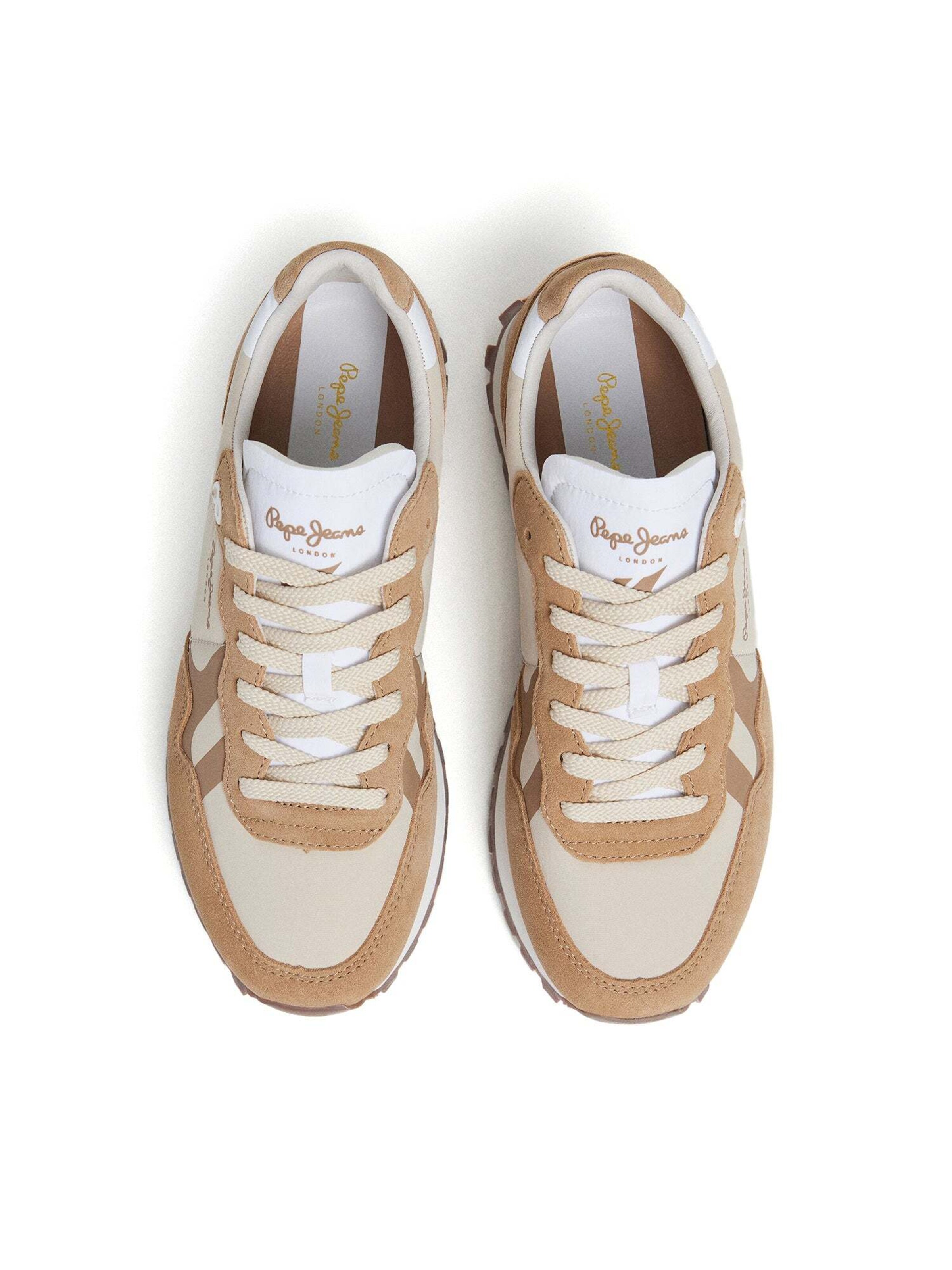 Baskets basses ' BRIT-ON' Pepe Jeans en beige