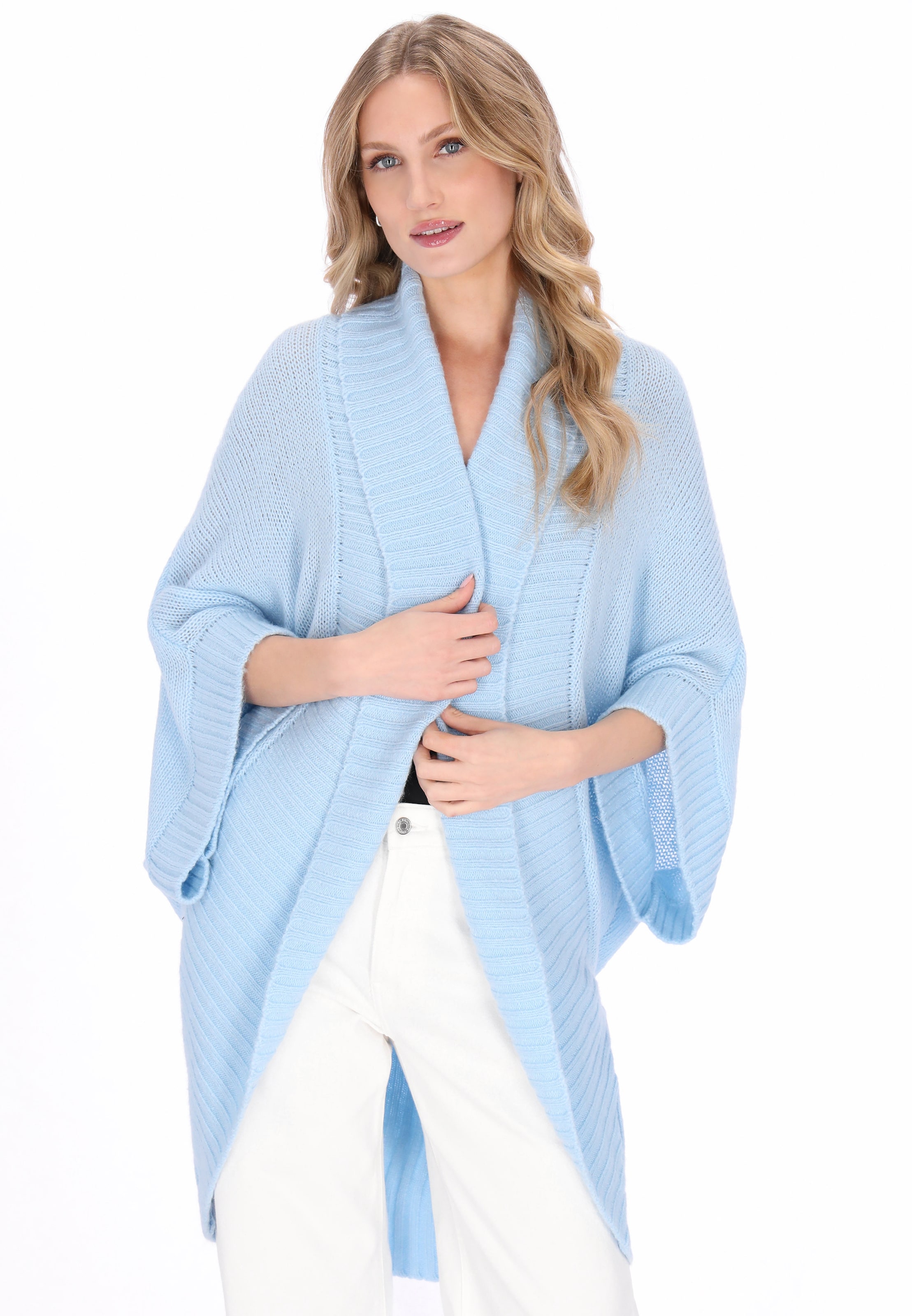 Cardigan 'Vintage' DreiMaster Vintage en bleu : devant