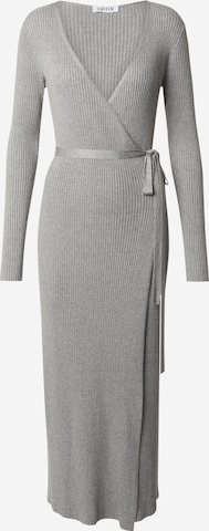 EDITED Úpletové šaty 'Mailien' – šedá: přední strana