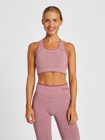 Hummel Bustier Sports-BH i pink: forside