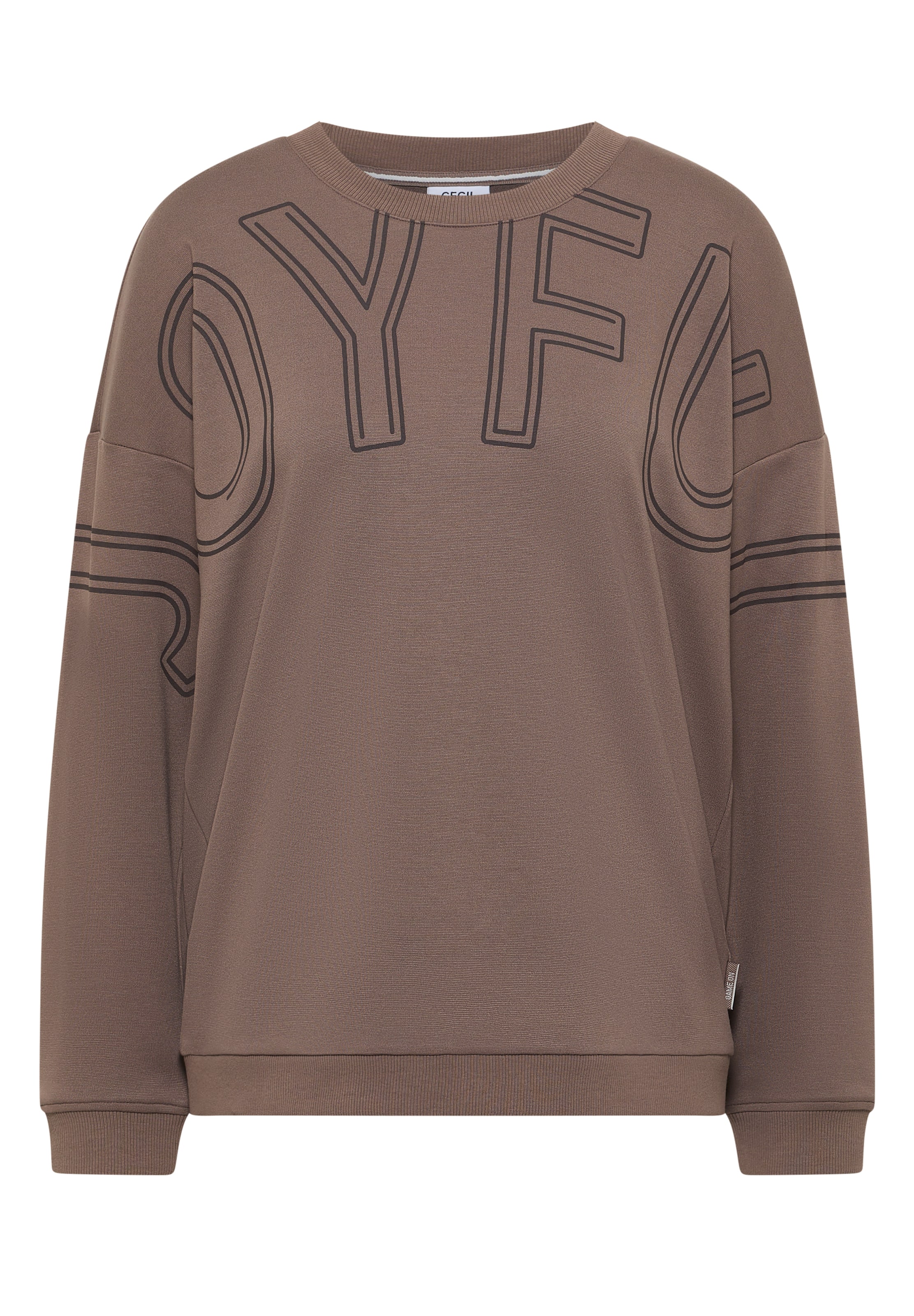 CECIL Sweatshirt in Braun: Vorderseite