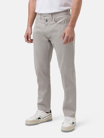 PIERRE CARDIN Regular Pants 'Futureflex Lyon' in Grey: front