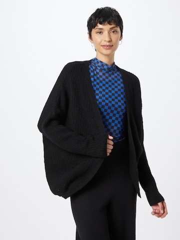 Soccx Knit Cardigan in Black: front