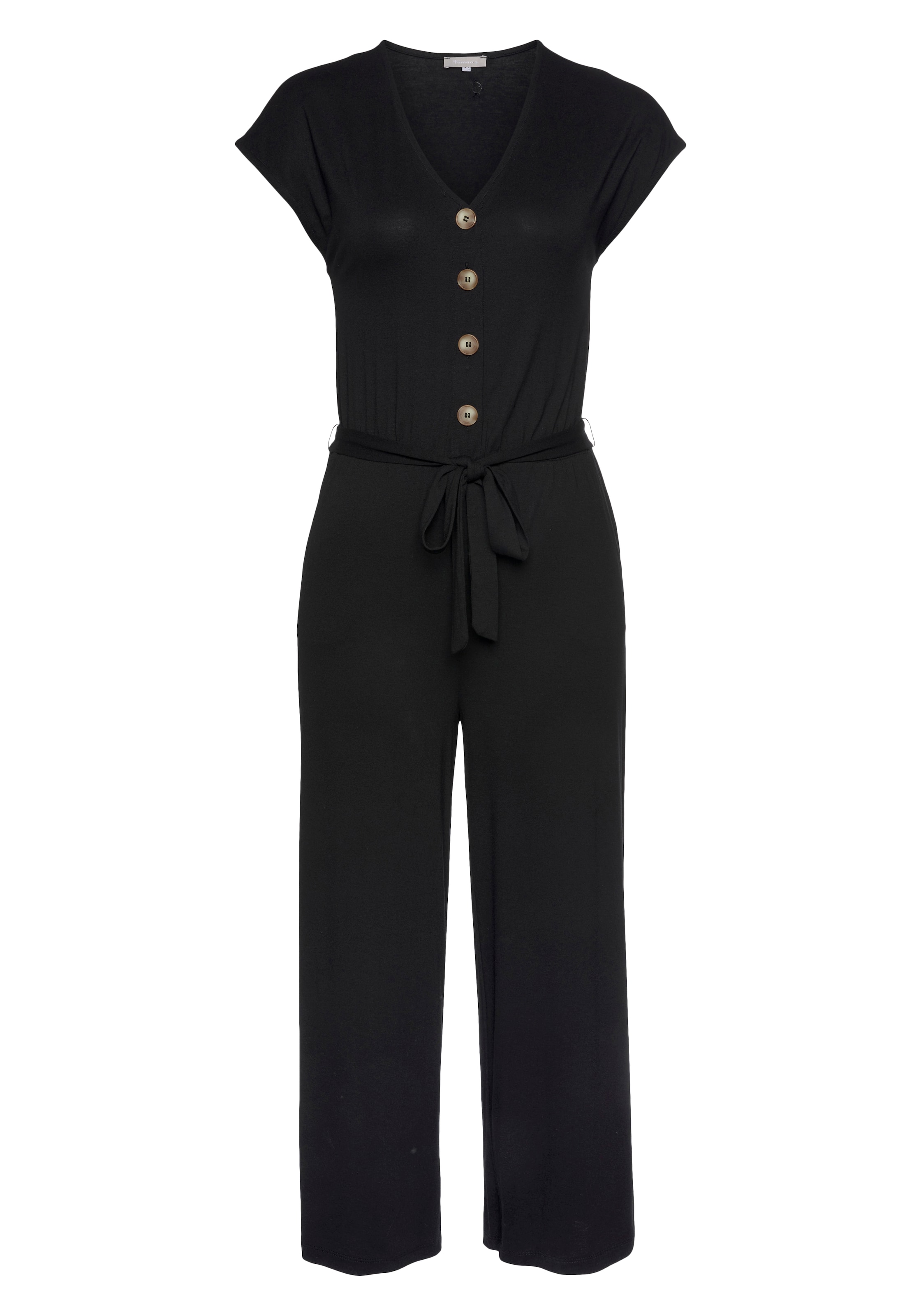 Tamaris Jumpsuit in Schwarz: Vorderseite