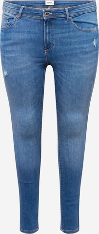 ONLY Curve Skinny Jeans 'WAUW' in Blue: front