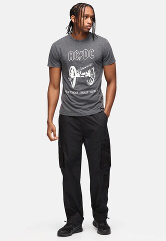 Recovered Shirt 'ACDC 'For Those About Rock'' in Grey