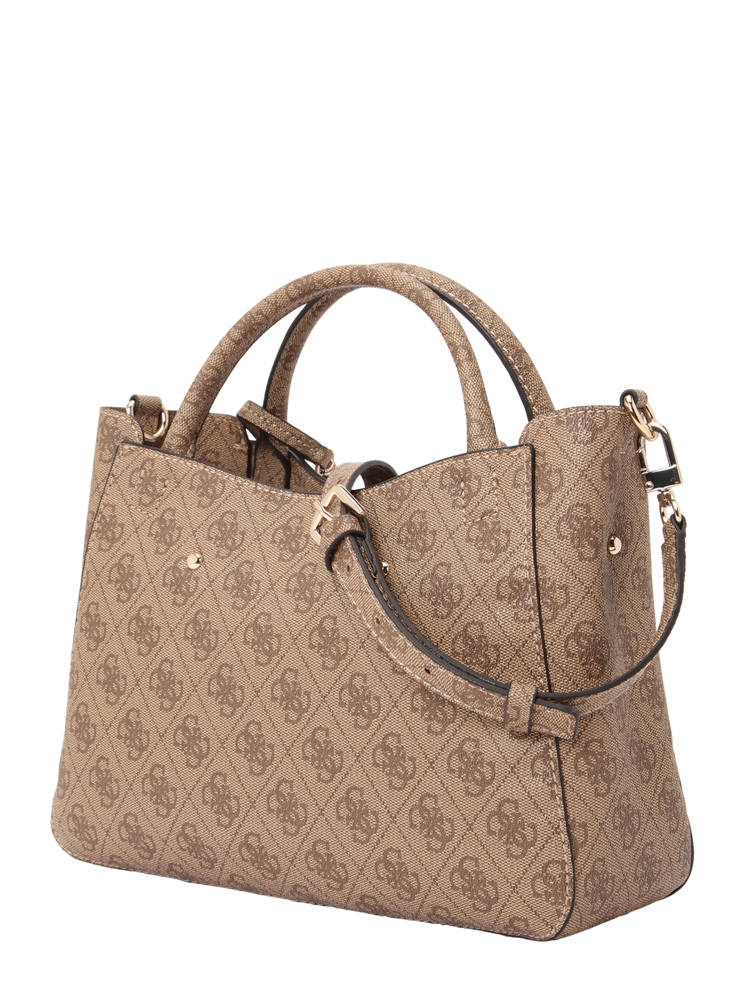 GUESS Shopper 'BRENTON SML GIRLFRIEND SATCHEL' in Brown