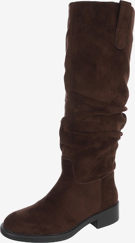 Ital-Design Boots in Brown: front
