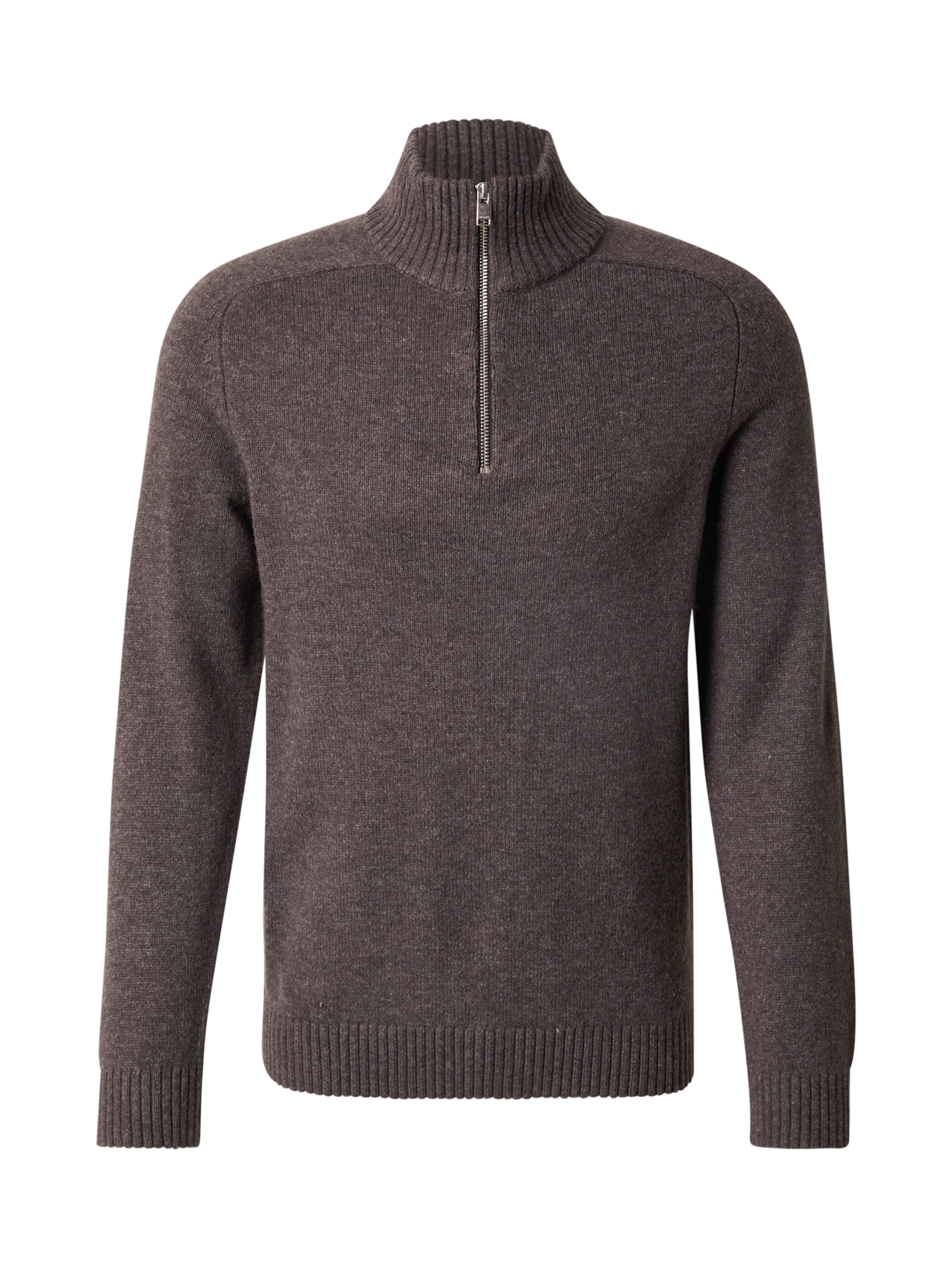 Pull-over 'SLHNICO' SELECTED en gris : devant