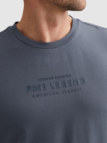 PME Legend T-shirt 'T-shirt in a cotton blend with artwork' i blå