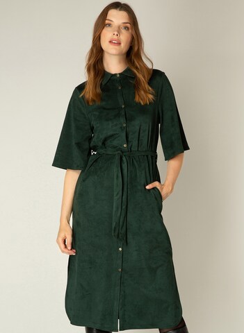 YEST Shirt Dress 'Oline Essential' in Green: front
