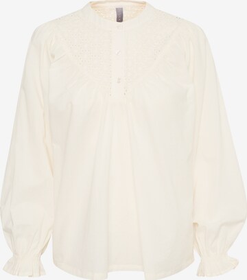 CULTURE Blouse 'Terri' in Beige: voorkant